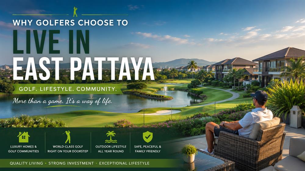 Luxury homes, golf communities, and outdoor lifestyles in East Pattaya near Pattaya's leading golf courses.